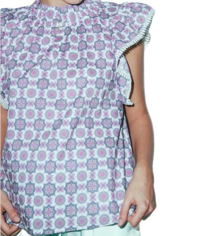 Flash Sale Havana Persian Star Blouse In Purple