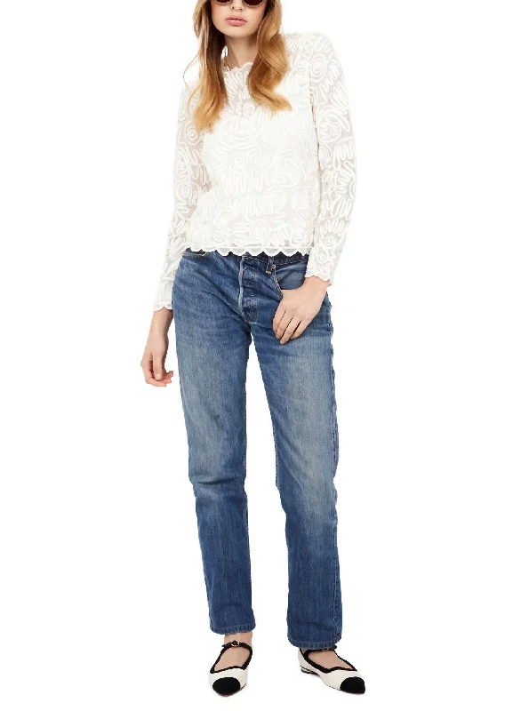 Clearance Sale Jaclyn Top In Porcelain