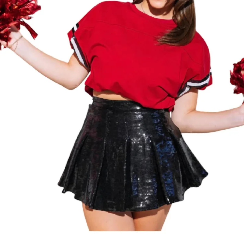 Take Advantage Jersey Bubble Top In Garnet