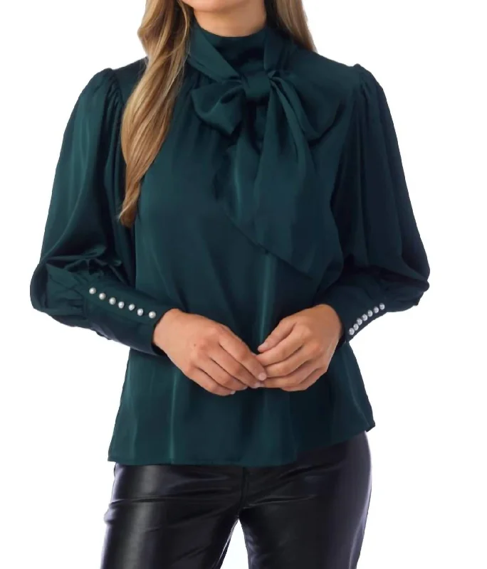 Quick Sale Josephine Top In Evergreen