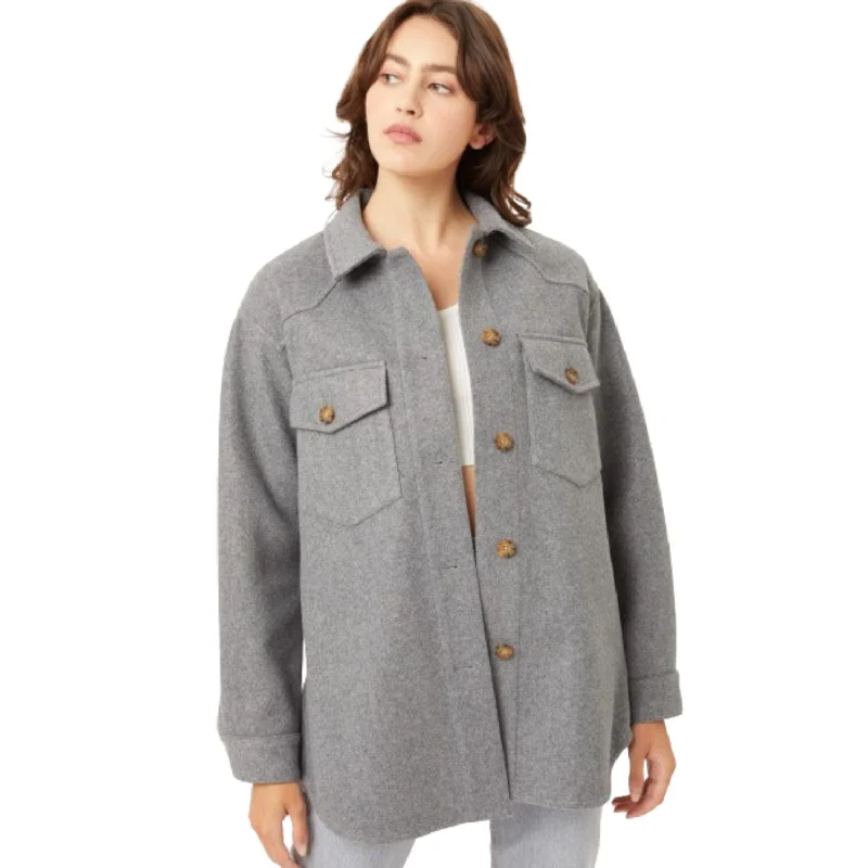 Inventory Reduction Jq Fleece Oversized Shacket