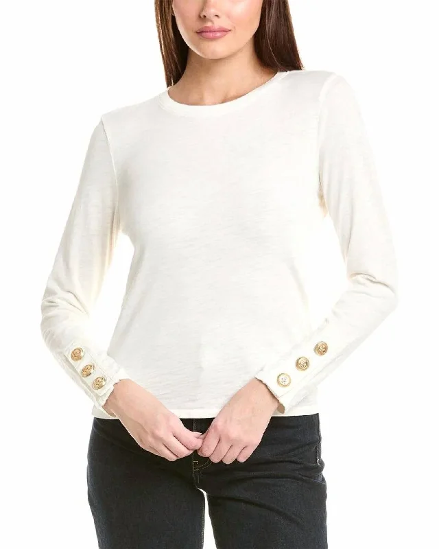 Deal Explosion Kiana Crewneck Top In Off White