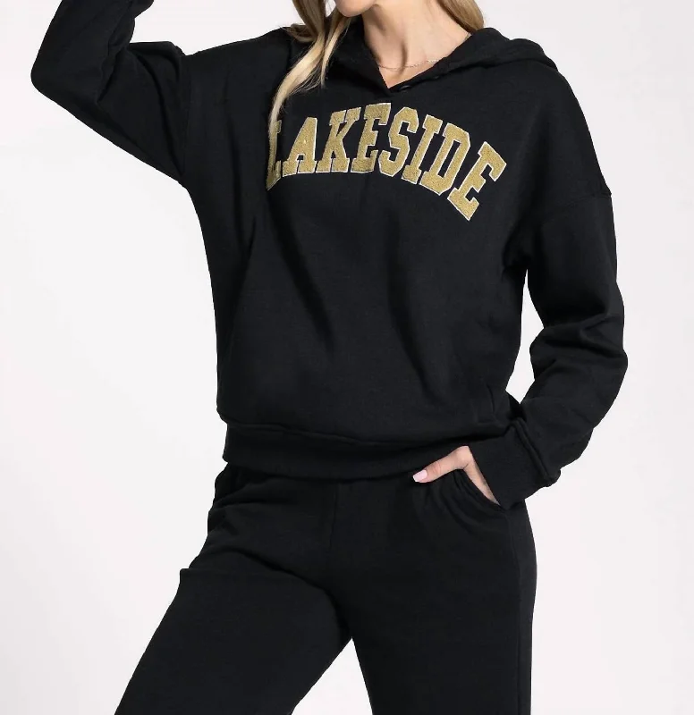 Price Drop Lakeside Hoodie In Black