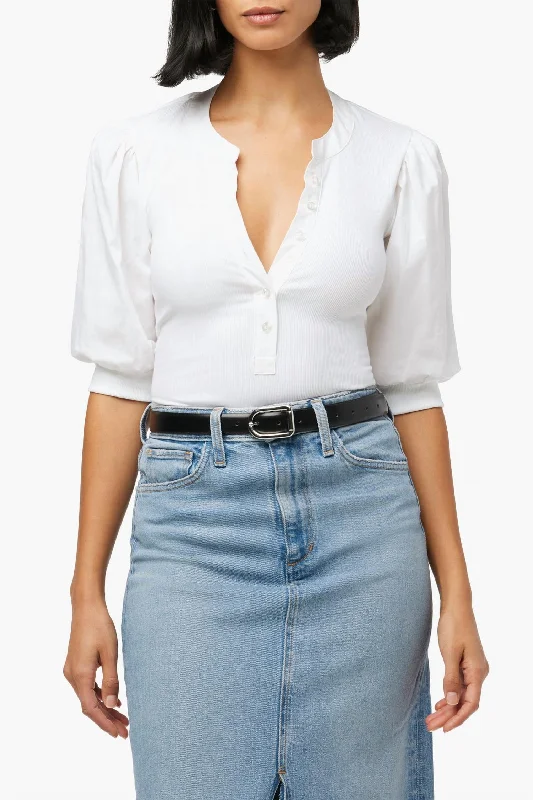 Super Sale Lena Top In Optic White