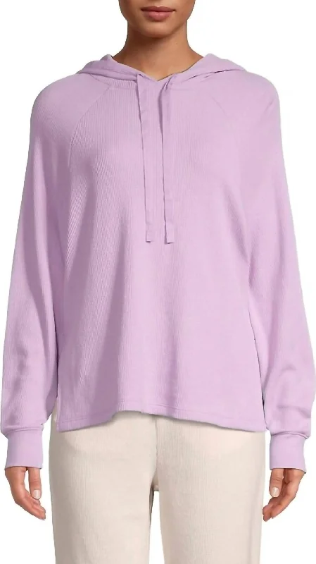 Deal of the Day Lisle Hoodie In Lavender