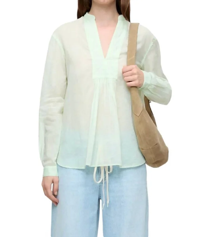 Seasonal Clearance Long Sleeve Blouse In Limonatta