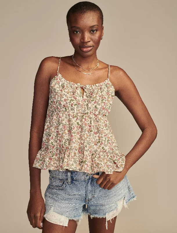 Great Bargains Lucky Brand Women's Tie Front Swing Cami