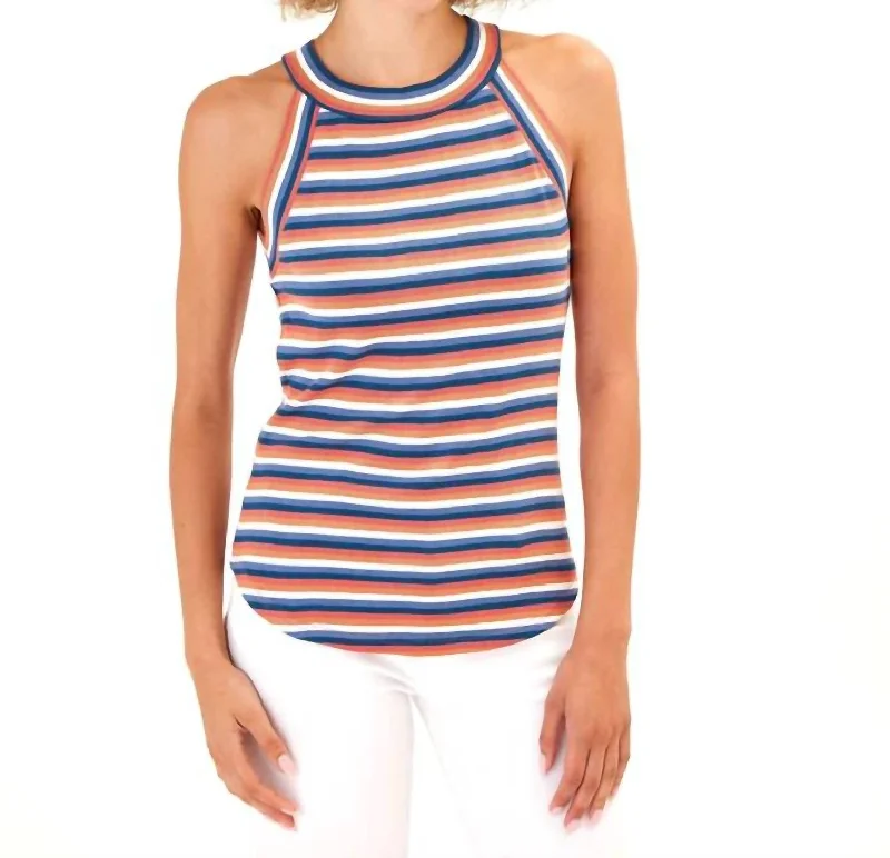 Reduced Prices Maresia Feather Rib Tank Top In Fiji Stripe