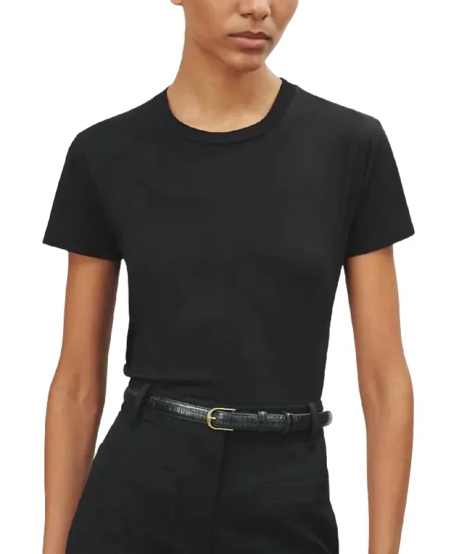 Year-End Sale Mariela Crewneck Tee In Black
