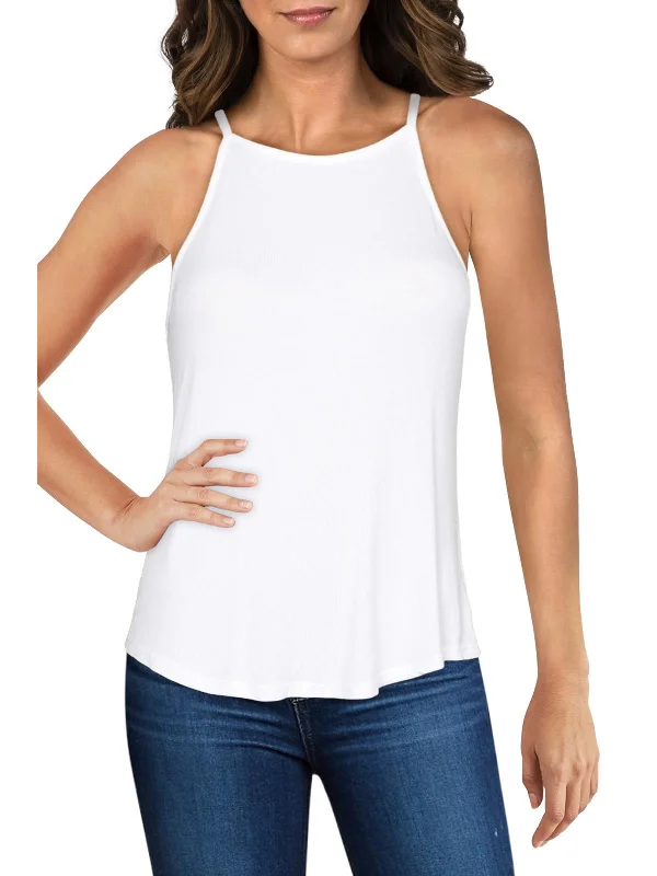 Blowout Deals Marina Womens Knit High Neck Tank Top