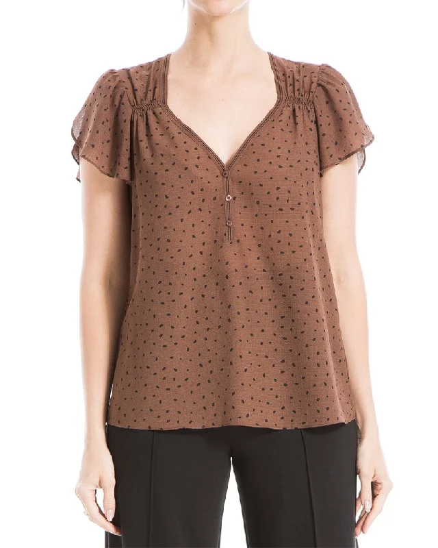 Instant Savings Max Studio Sweetheart neck Blouse