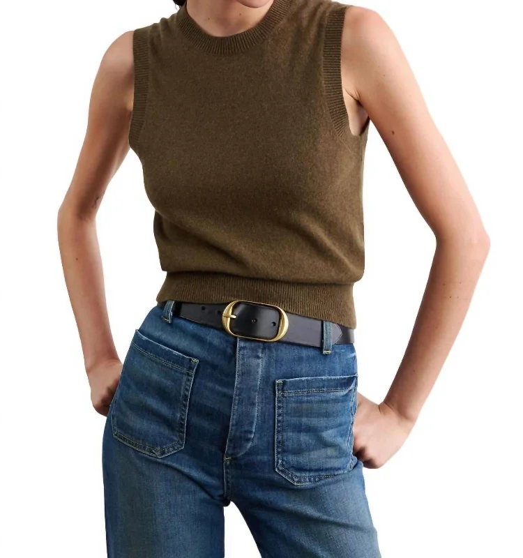 Super Savings May Sweater Tank In Dark Moss