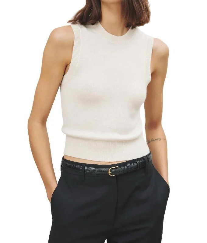 Mega Sale May Sweater Tank In Ivory