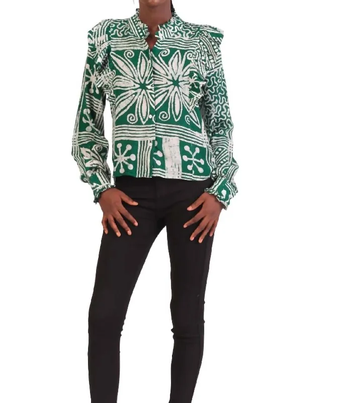 Lowest Price Mayowa Top In Green/white