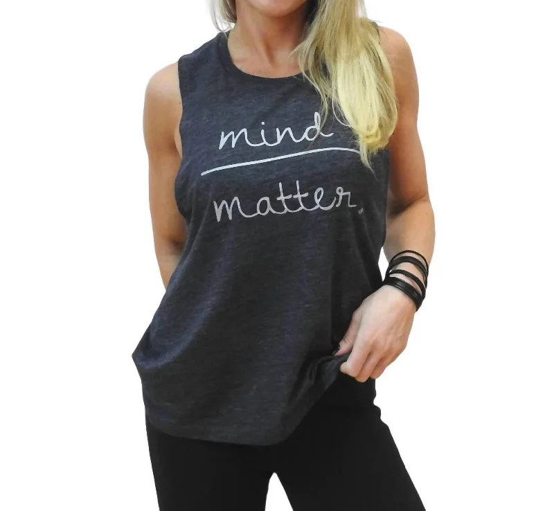 Anniversary Sale Mind Over Matter Muscle Tee In Black