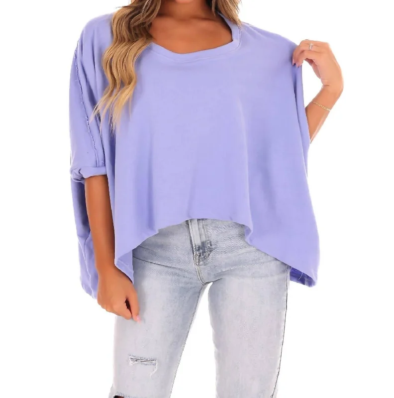 Now or Never New Beginnings Top In Periwinkle