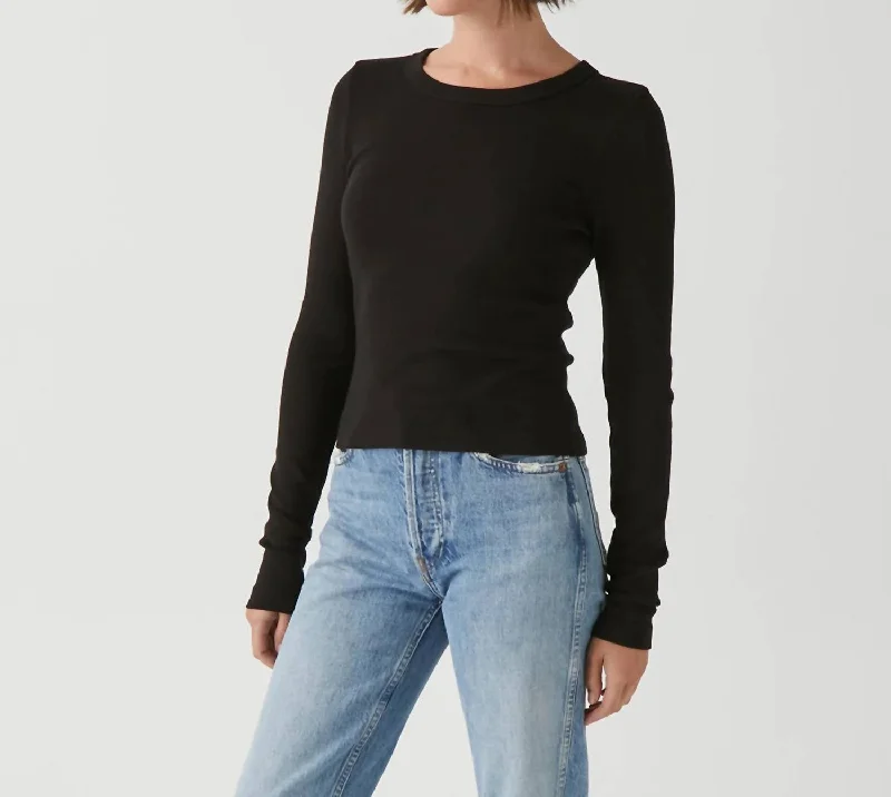 Extra Savings Orion Cropped Tee Top In Black