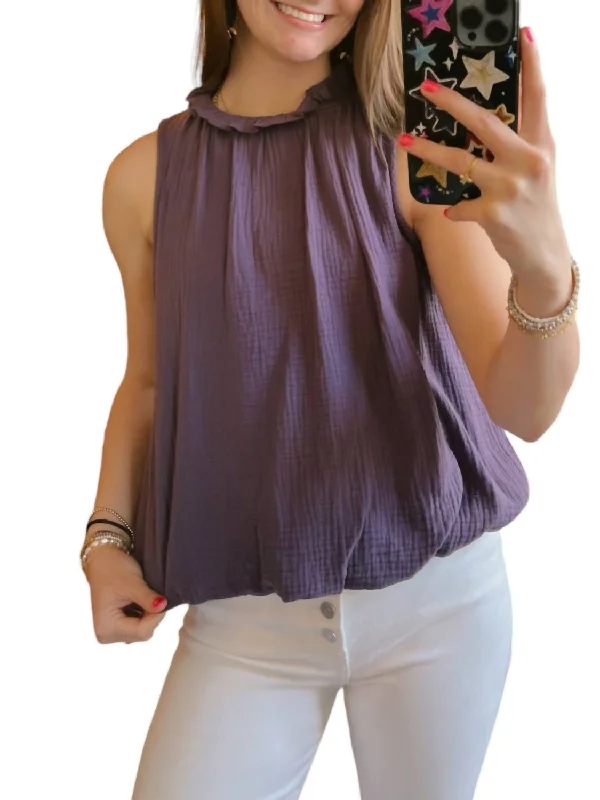 Early Bird Discount Plum Top In Purple