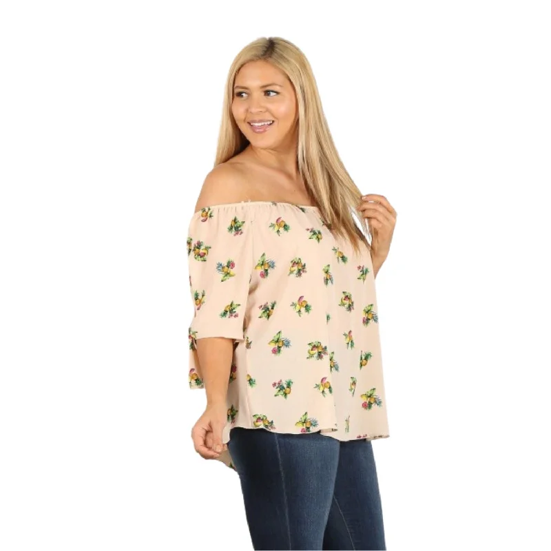Savings Alert Plus Size Floral Print, Top