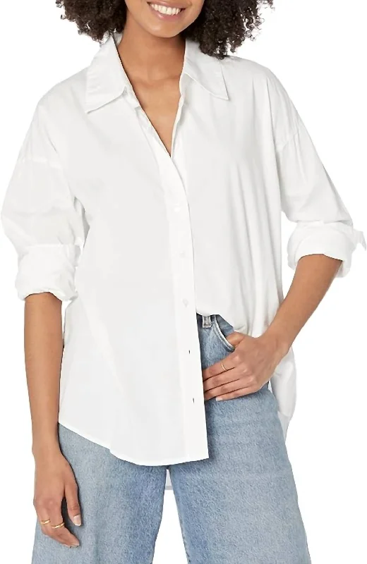 Unmissable Offer Poplin Shirt In White