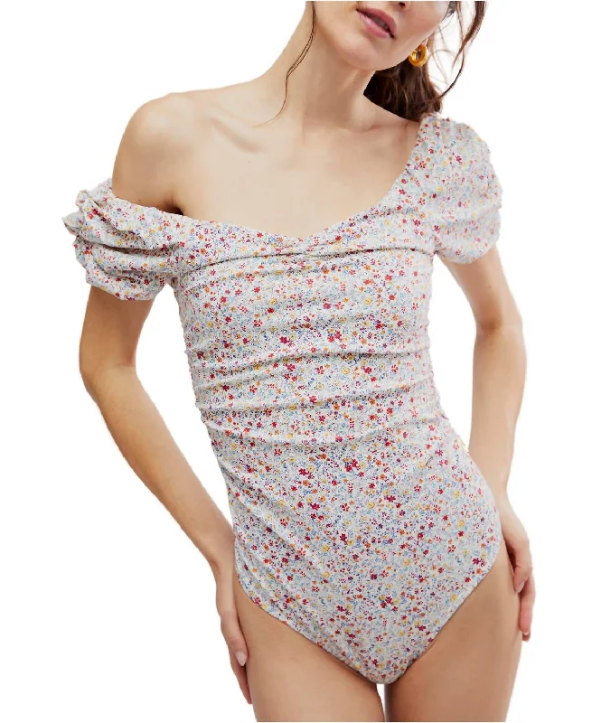 Time-Limited Offer Printed Bella Bodysuit In Floral Combo