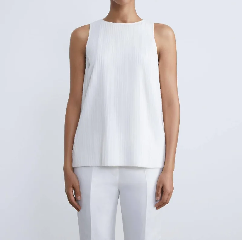 Amazing Deals Racerback Blouse In White