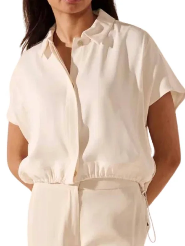 Special Price Raki Top In Pearl/ecru