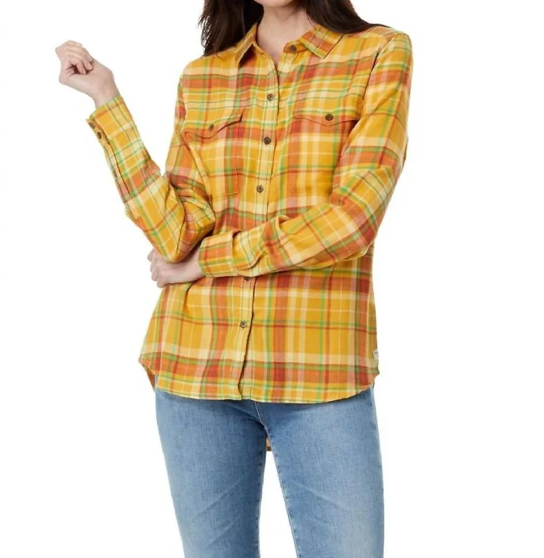 Price Buster Re-Form Flannel Long Sleeves Shirt In Acorn