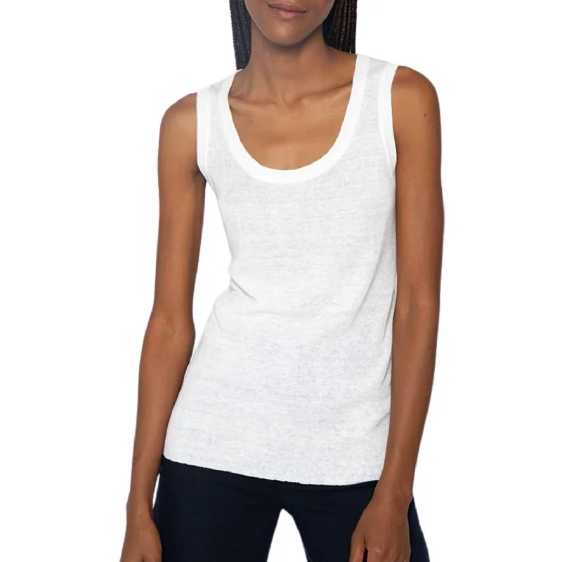 Exclusive Preview Rib Tank Top In White