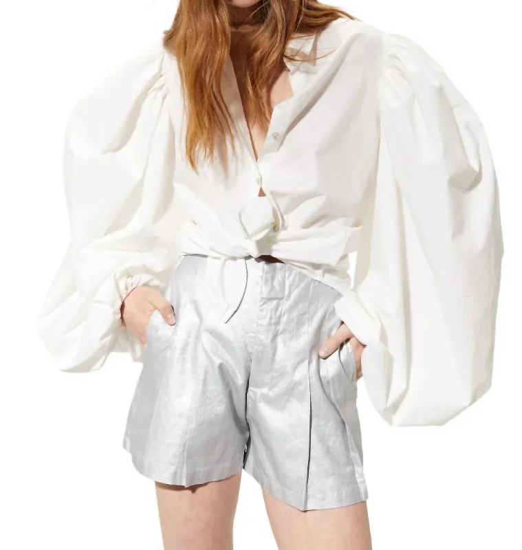 Exclusive Preview Samba Cotton Poplin Shirt In White