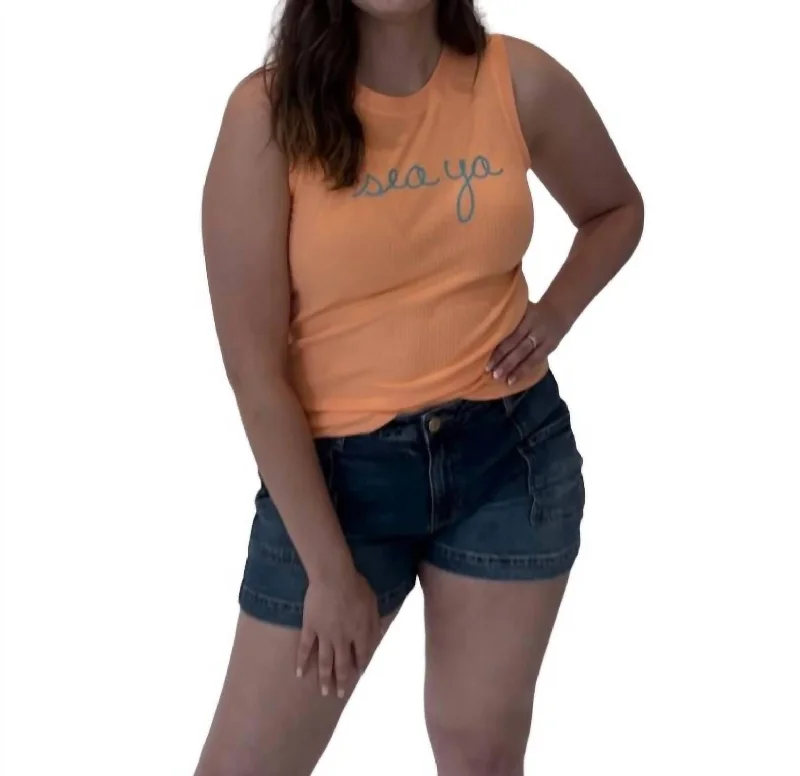Price Drop Sea Ya Tank In Orange
