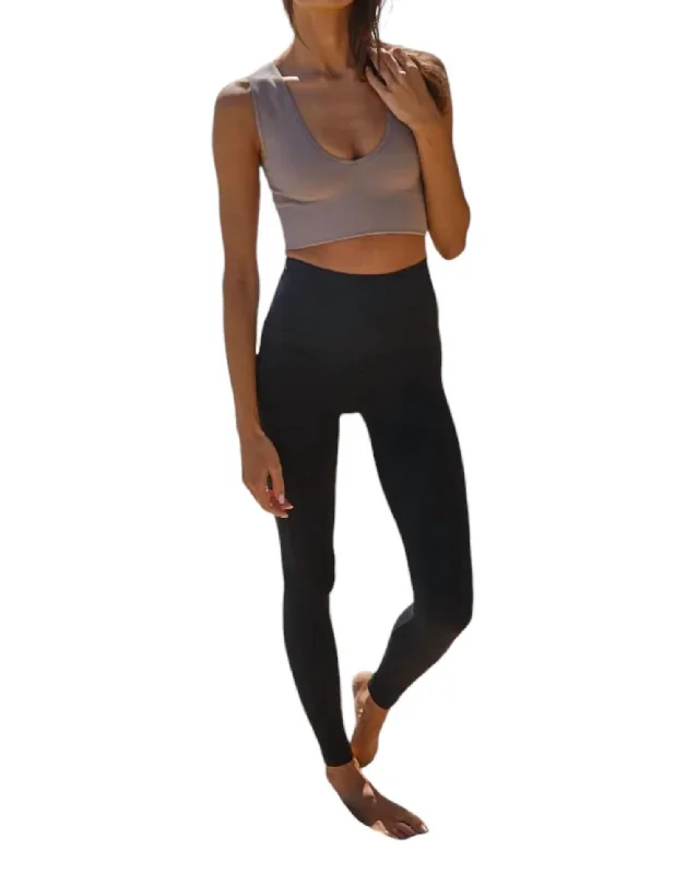 Limited Time Discount Seamless Reversible Crop Tank Top In Espresso
