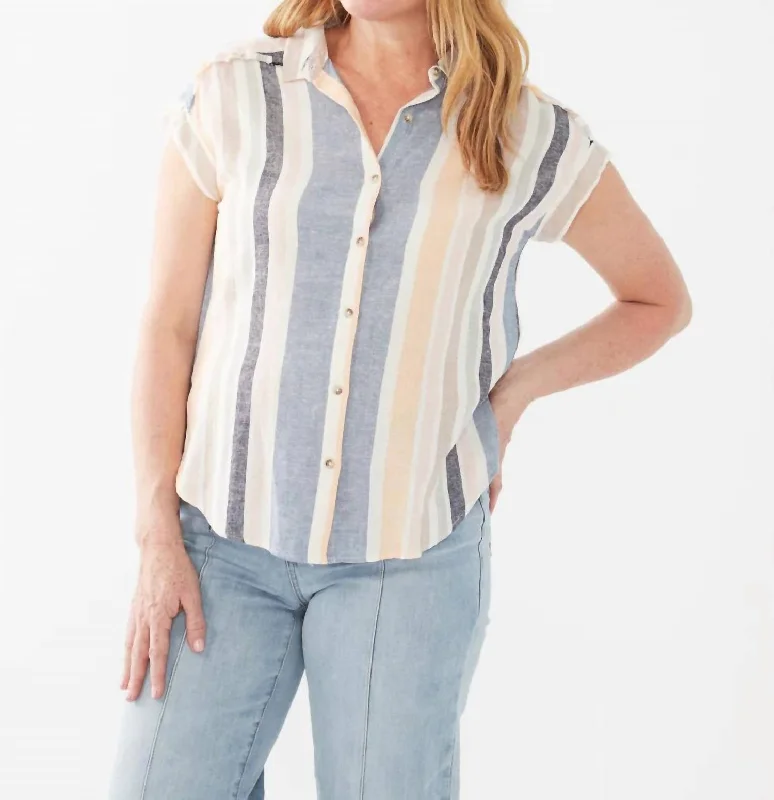 Fantastic Offers Short Sleeve Dolman Shirt In Baha Stripe