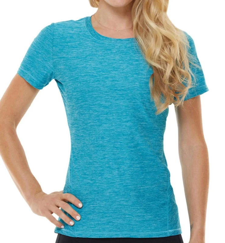 New Deals Short Sleeve Trail Tee In Tile Blue