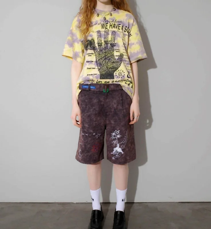 Weekend Flash Sale Solutions Tie Dye Tee In Yellow