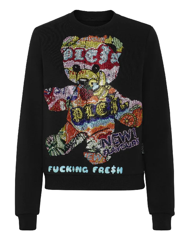 Closeout Strass Sweatshirt Roundneck Tutti Frutti