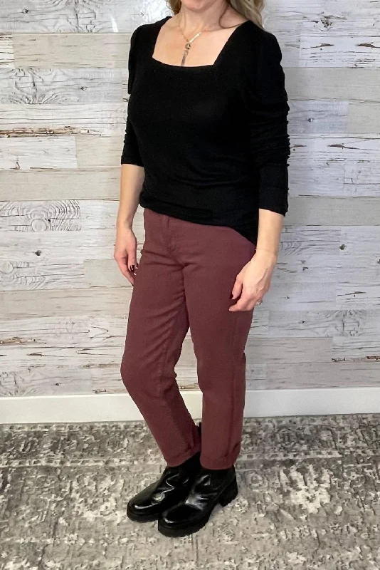 Shop and Save Studded Square Neck Top In Black
