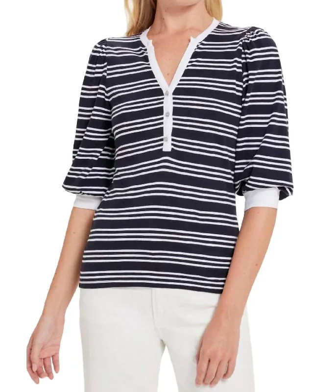 Reduced Prices Summer Chelsea Top In Navy,white