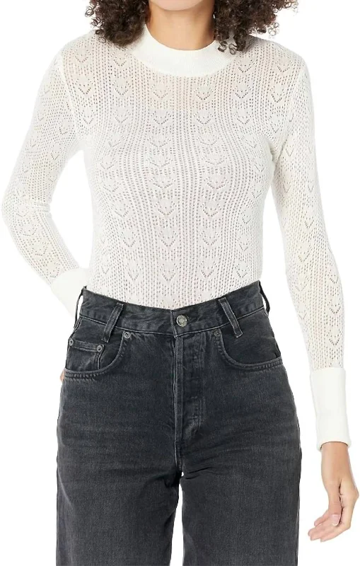 Hurry In Sunday Best Bodysuit In French Vanilla