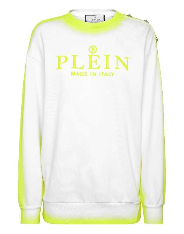 Seasonal Clearance Sweatshirt Round Neck Fluo