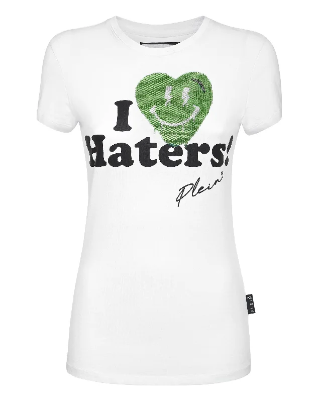 Huge Discounts T-Shirt Sexy Pure with Crystals Smile