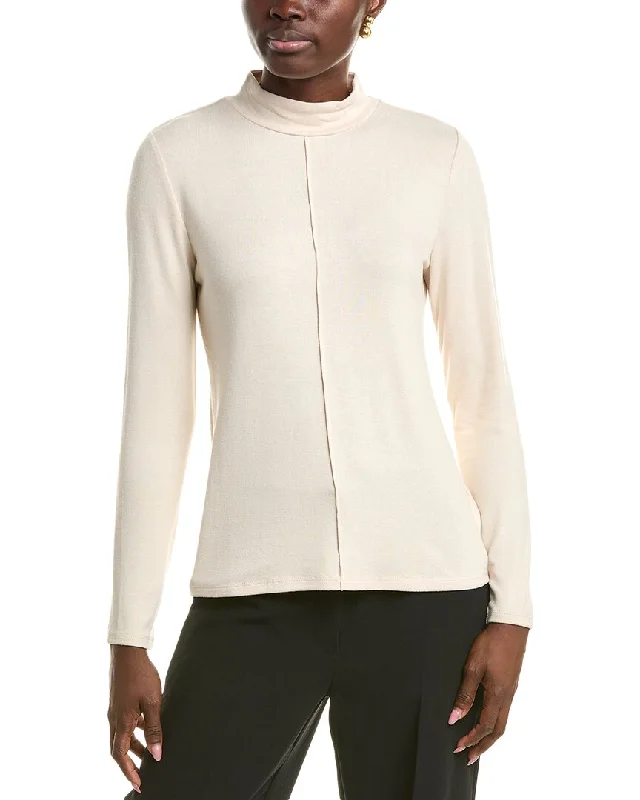 Special Promotion T Tahari Mock Neck Knit Jersey Top