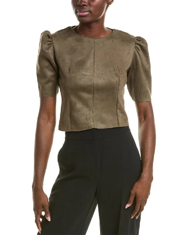 Year-End Sale T Tahari Puff Sleeve Top