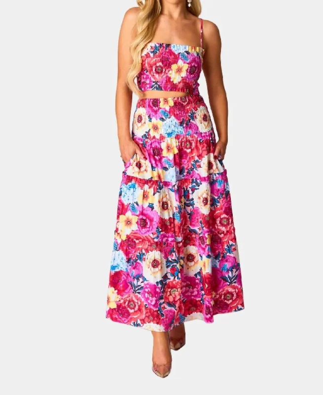 Lowest Prices Tamra Smocked Two-Piece Set In Jubilee