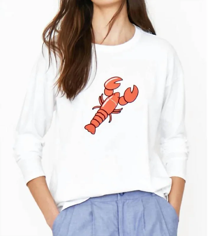 Exclusive Deal The Boyfriend Lobster Tee In White
