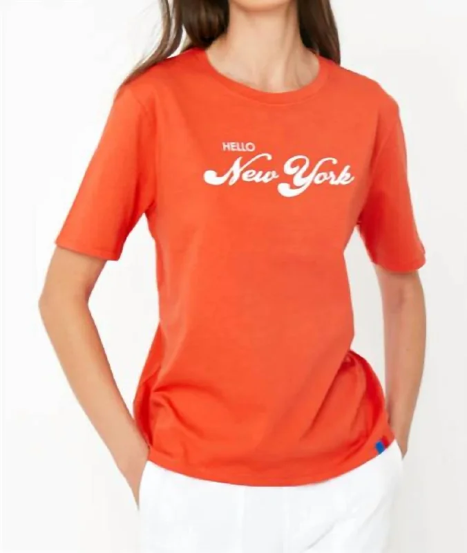 Flash Sale The Modern Hello New York Shirt In Poppy
