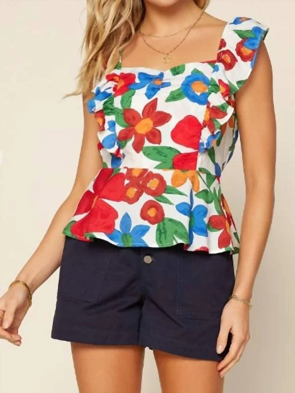 Limited Availability The Picnic Top In Multi