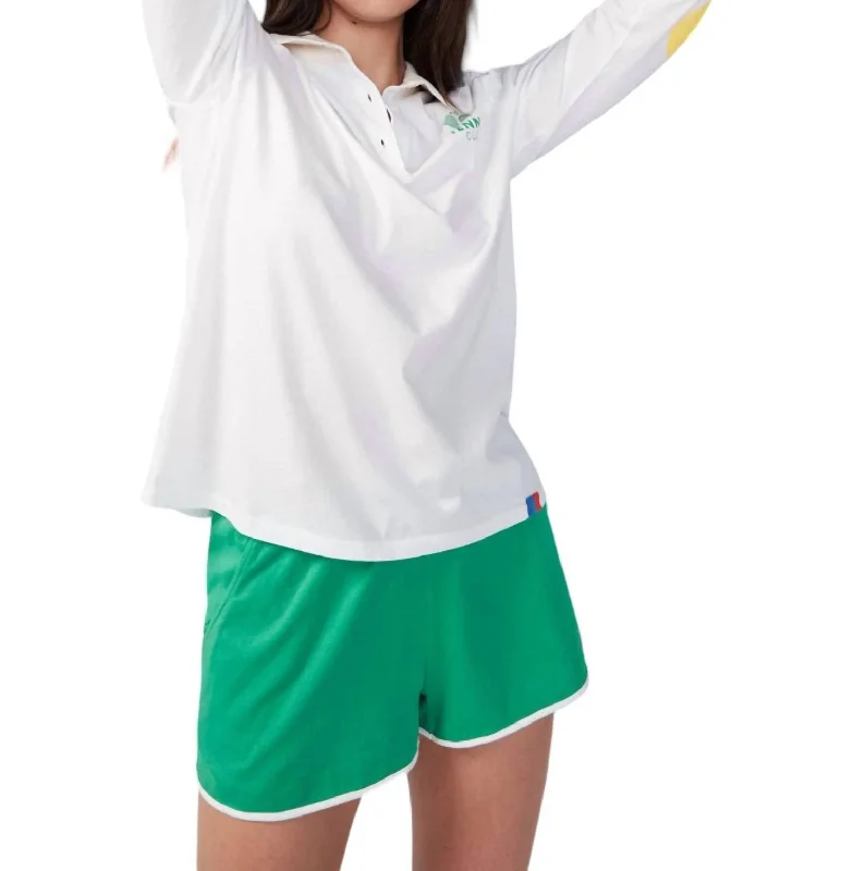 Seasonal Sale The Rugby Tennis Shirt In White
