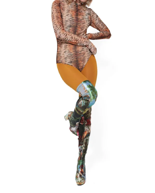 Overstock Tiger Body Suit In Multi