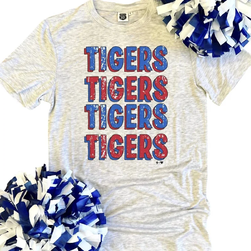 Exclusive Savings Tigers Block Tee Top In White